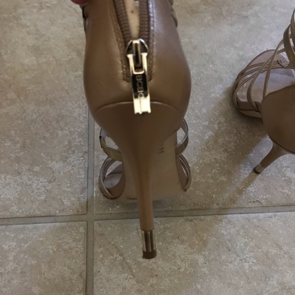 Gold strappy heels - Picture 2 of 5